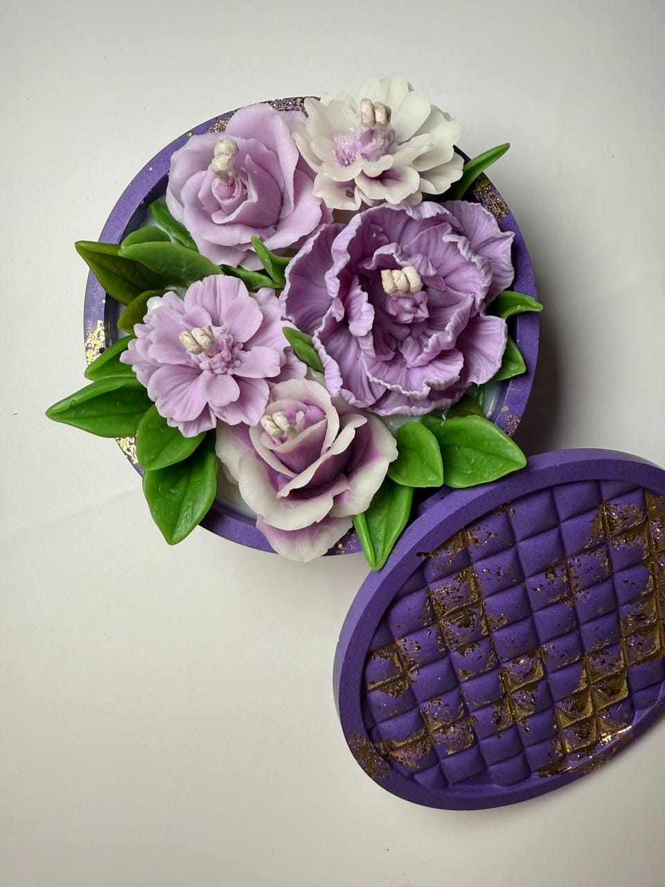 3D Large Flower Candle Set