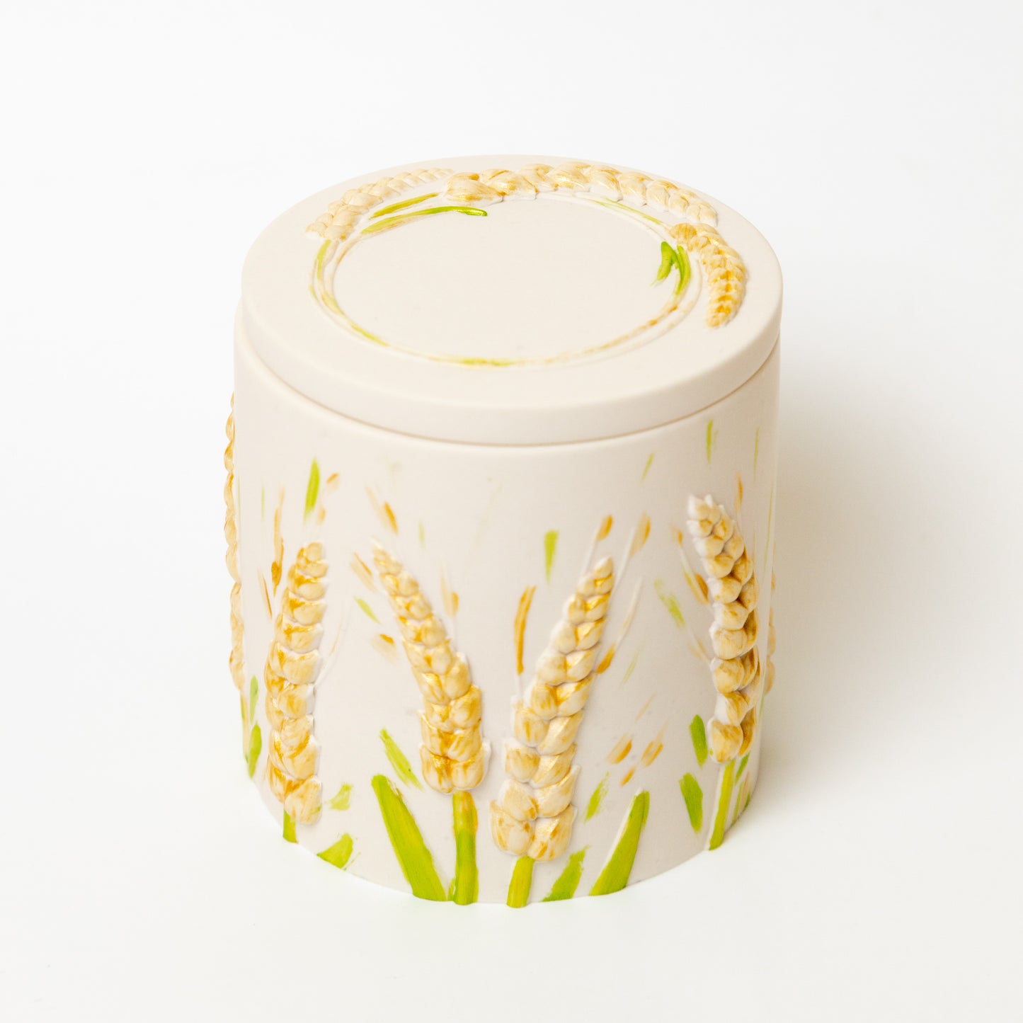 Hand-poured Soy Wax Candle "Wheat Spikelet"