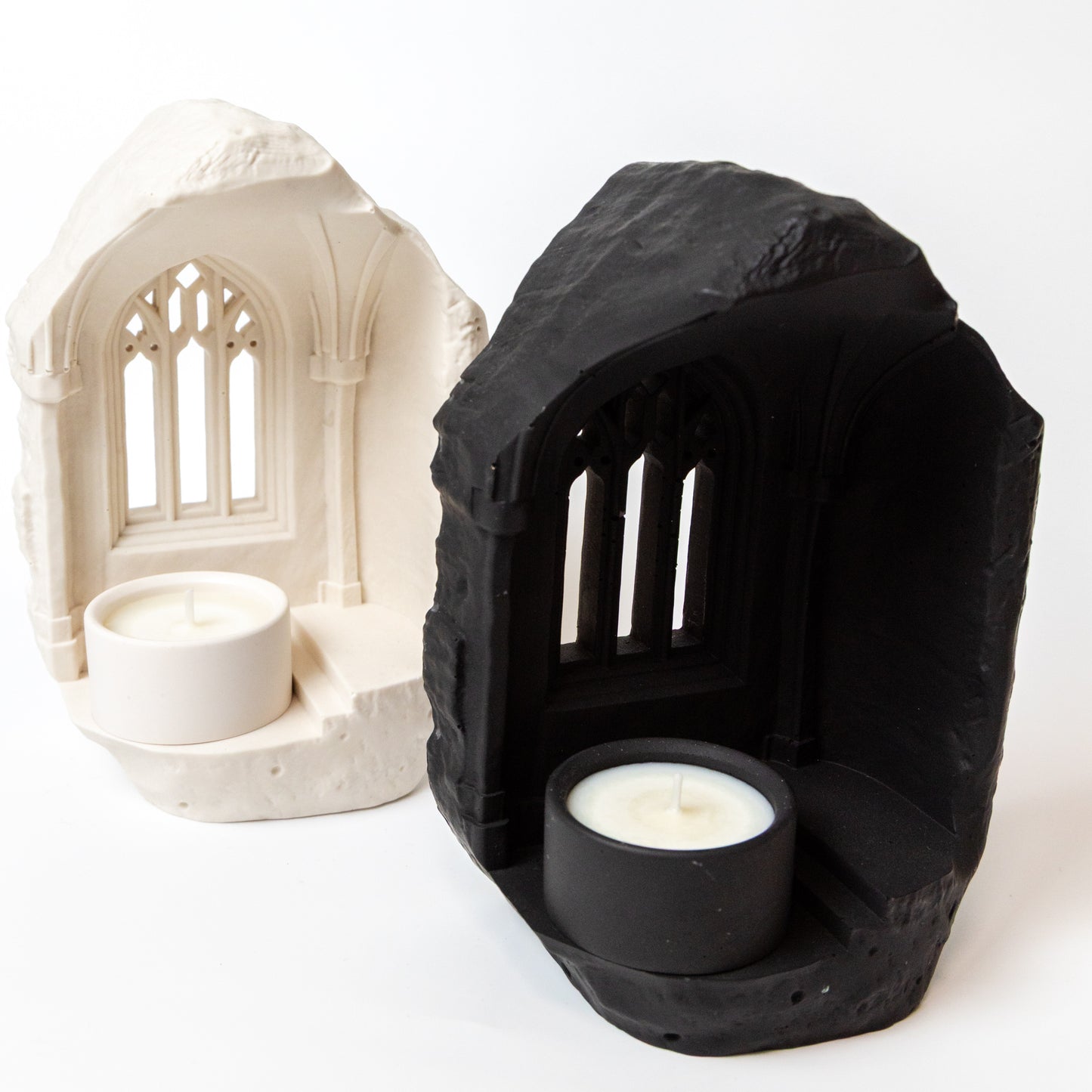 Handmade Gothic Window Candle Holder With Tealight Candle