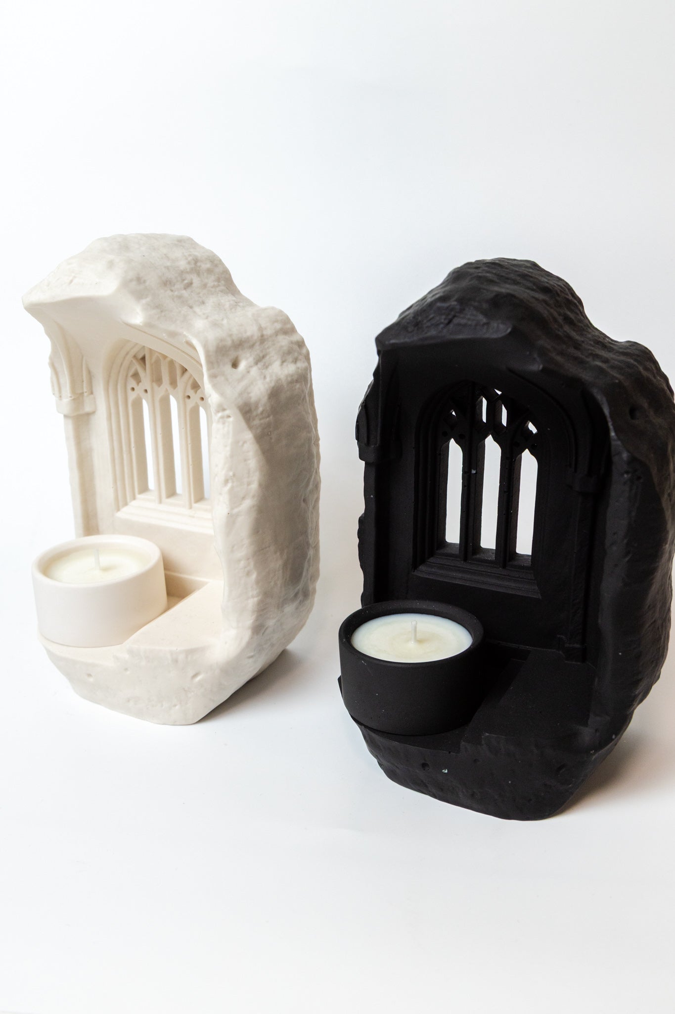 Handmade Gothic Window Candle Holder With Tealight Candle