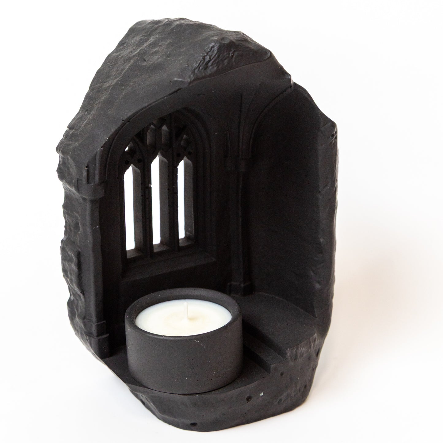 Handmade Gothic Window Candle Holder With Tealight Candle