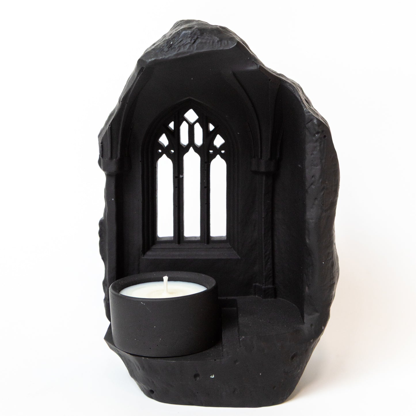 Handmade Gothic Window Candle Holder With Tealight Candle