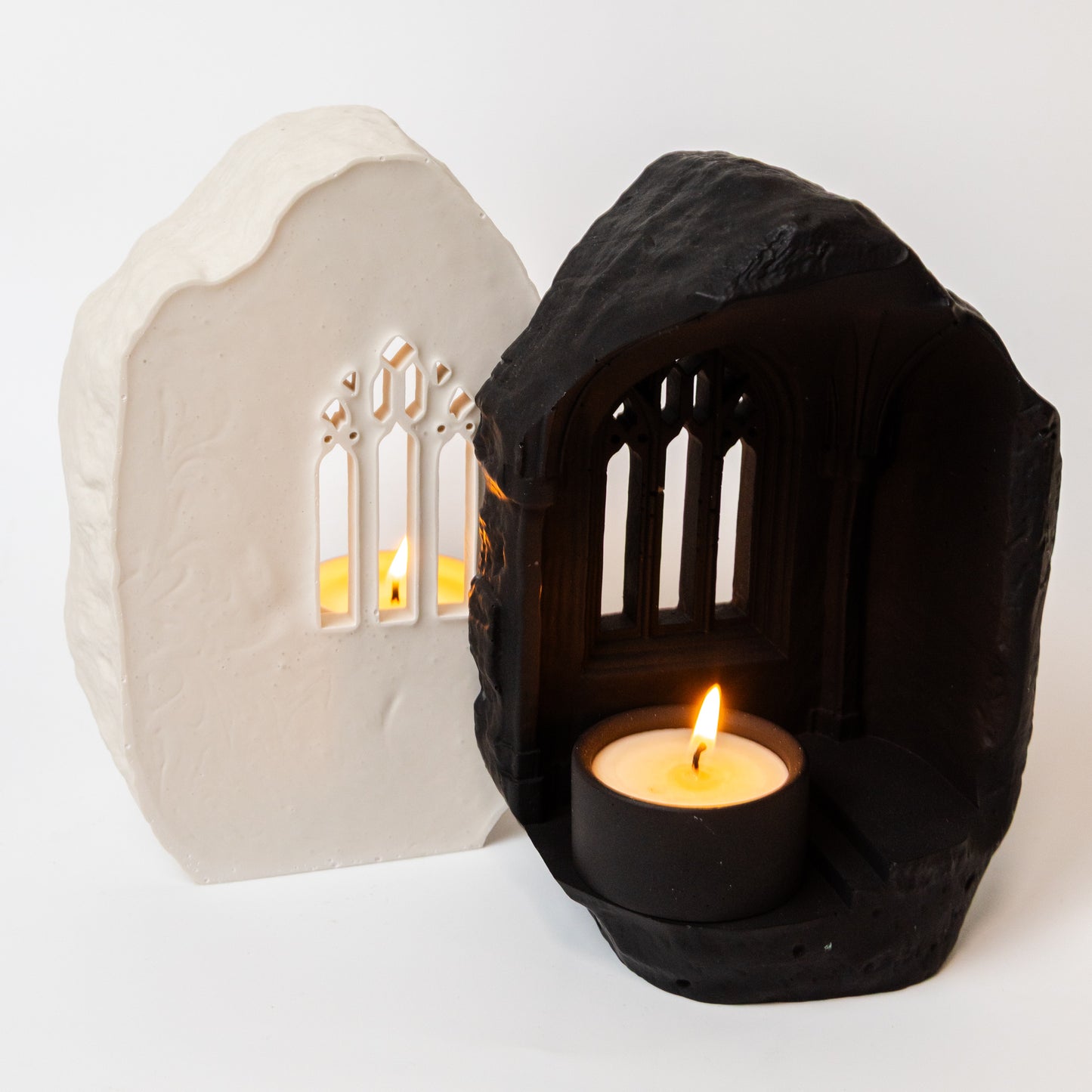 Handmade Gothic Window Candle Holder With Tealight Candle