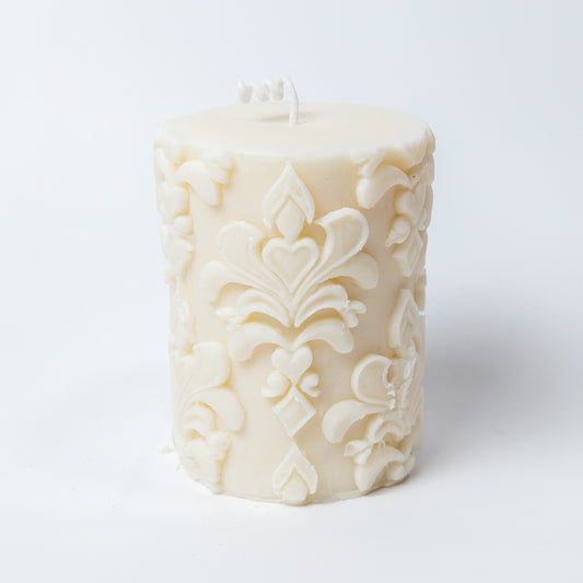 Handmade Pillar Soy Wax Candle "Vintage" 280g