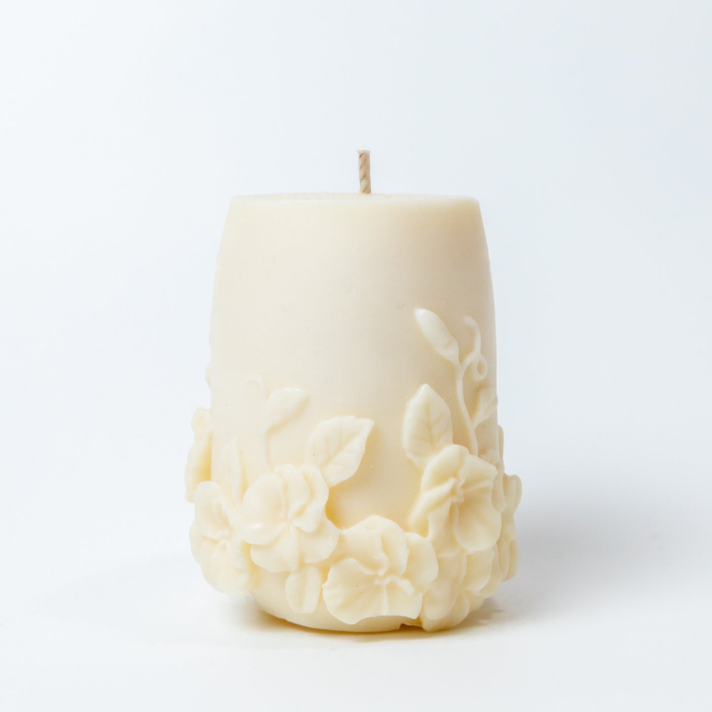 Handmade Pillar Soy Wax Candle "Flower Pillar"