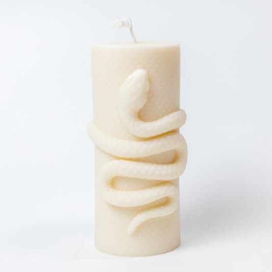 Handmade Soy Wax Candle "Snake" 370g