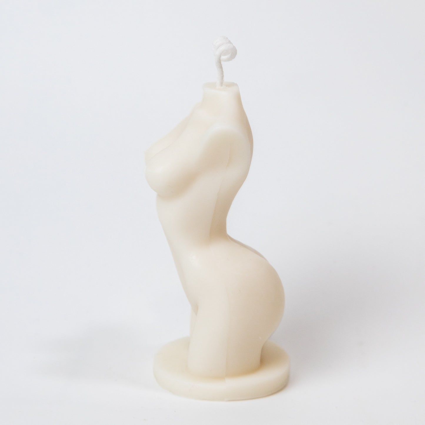 Hand Poured Female Naked Torso Soy Candle