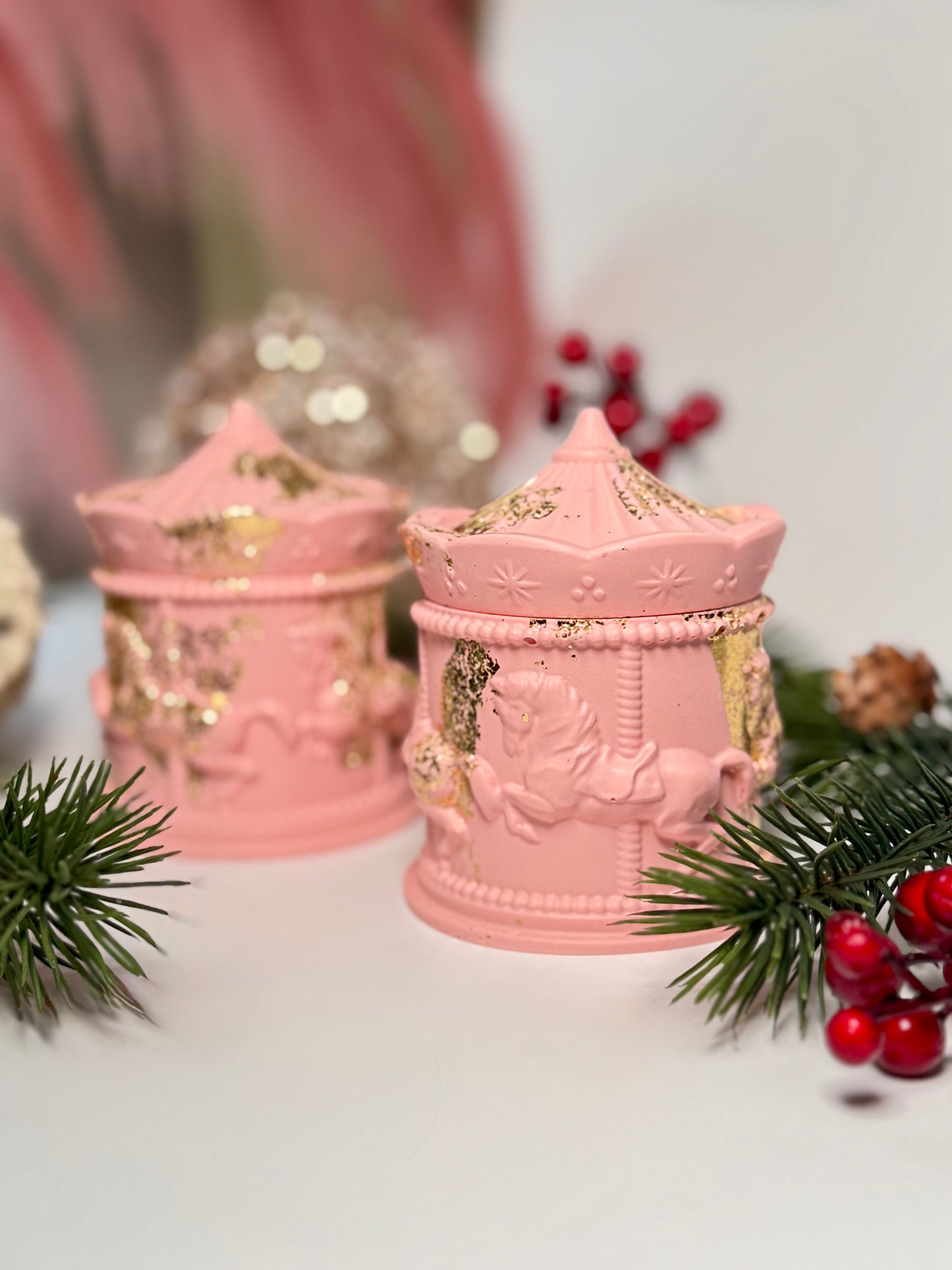 Handmade Soy Wax Candle "Carousel"