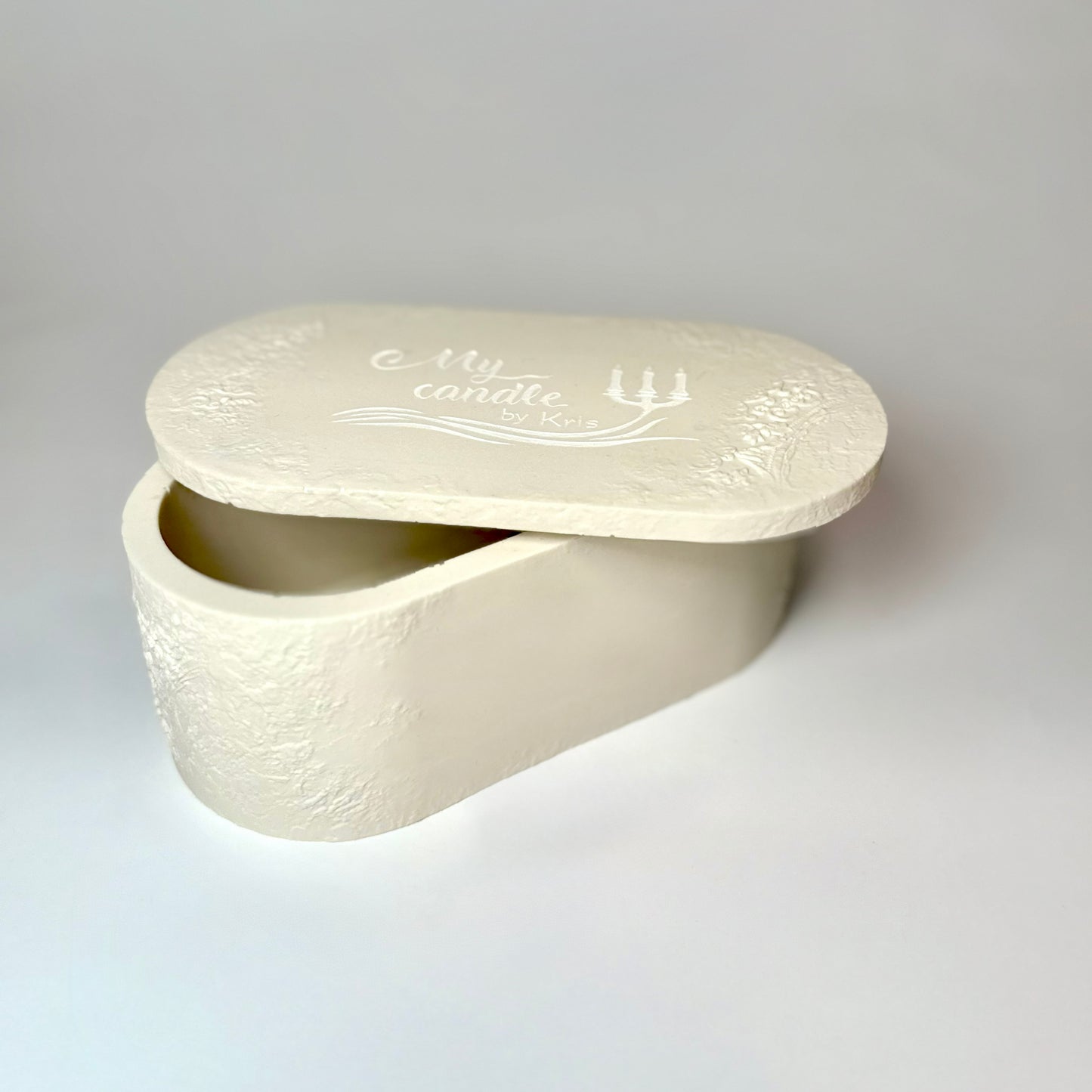 Personalised Candle with Three Wooden Wicks