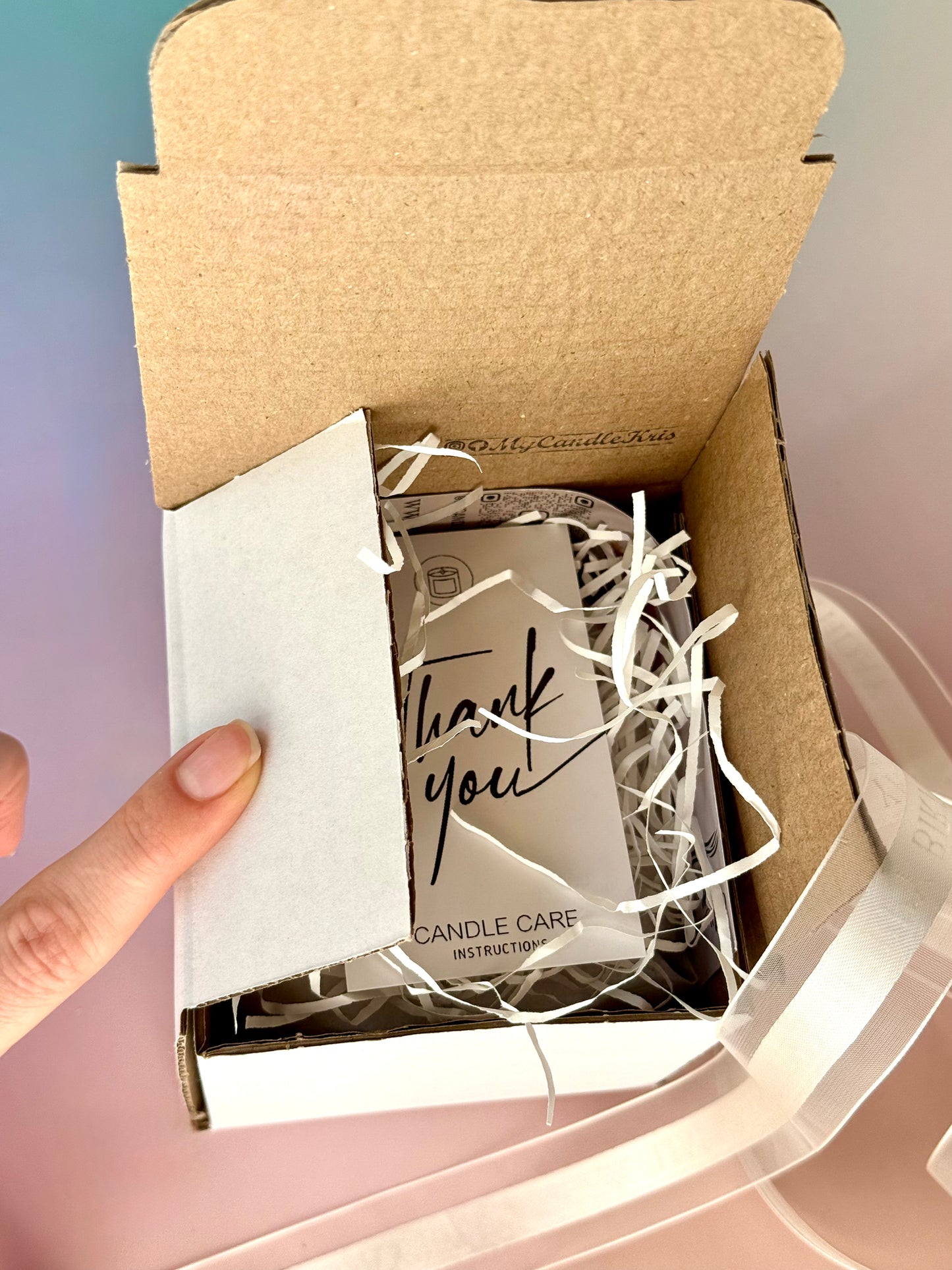 Hand-poured Soy Wax Candle with Hidden Message