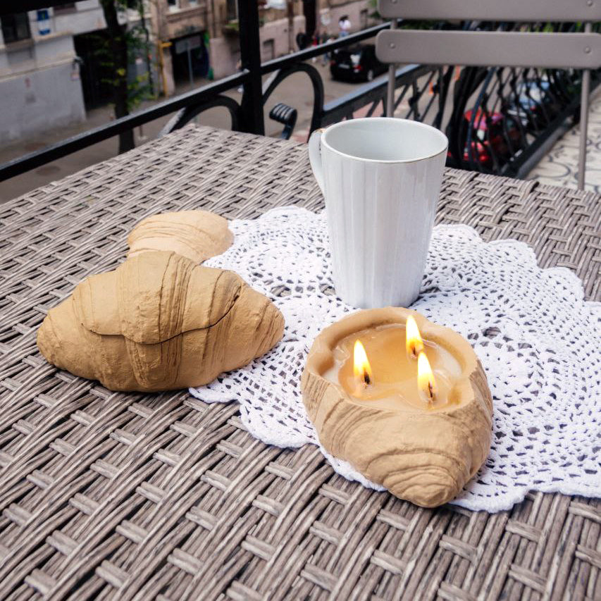 Soy Wax Candle "Сroissant"