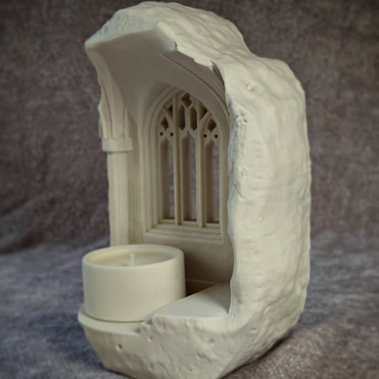 Handmade Gothic Window Candle Holder With Tealight Candle