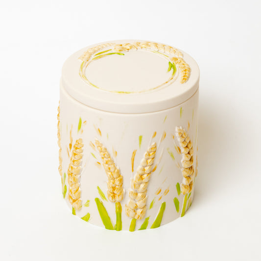Hand-poured Soy Wax Candle "Wheat Spikelet"