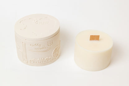 Refillable Hand-poured Soy Wax Candle "Kharkiv"