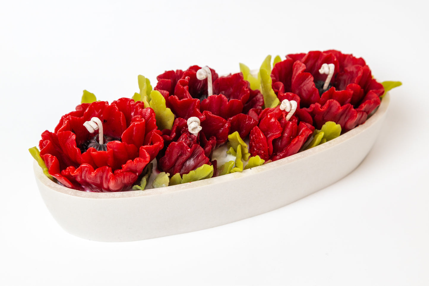 Poppy Flower 5 Wicks Candle