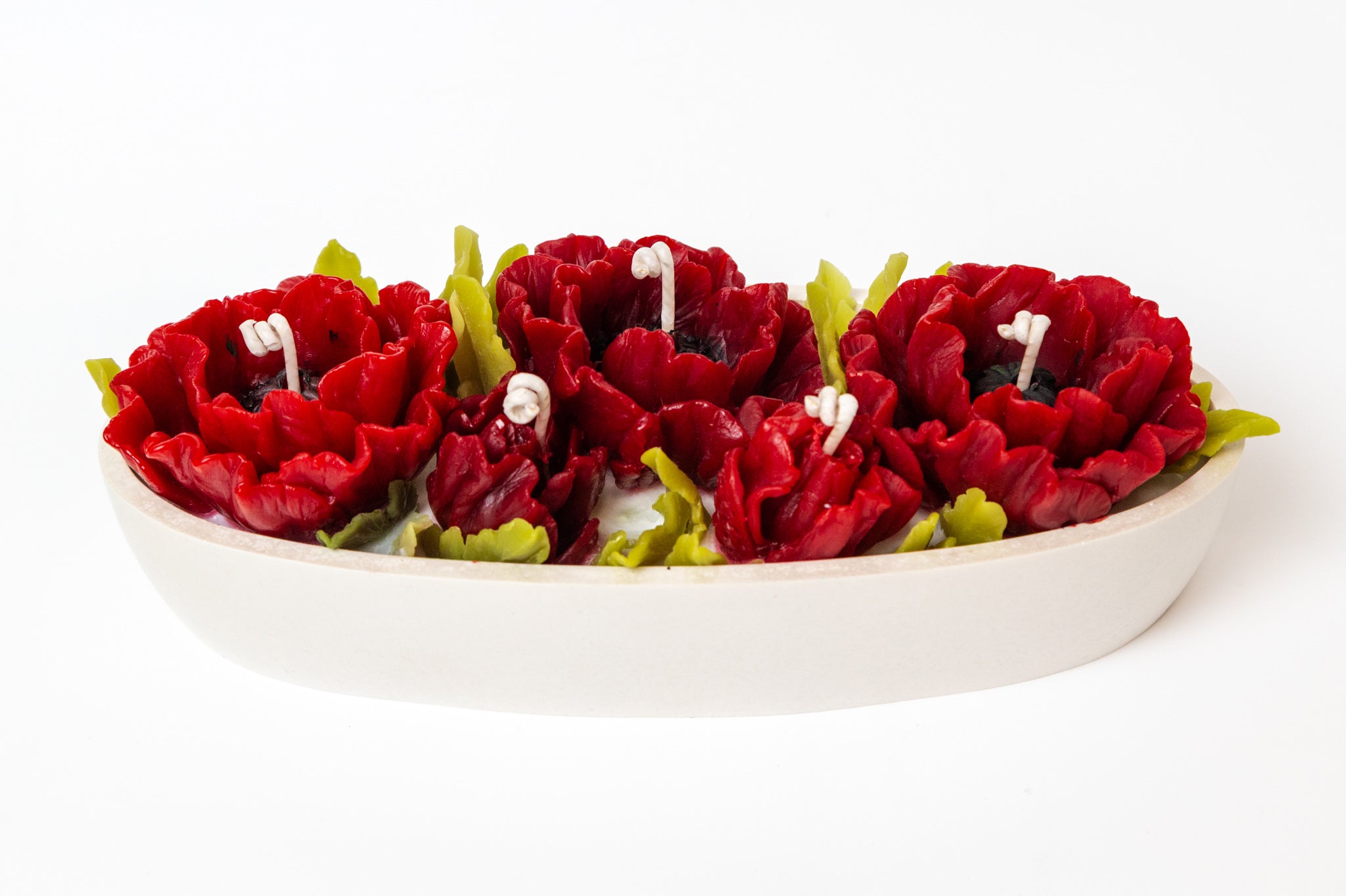 Poppy Flower 5 Wicks Candle with Gift Box