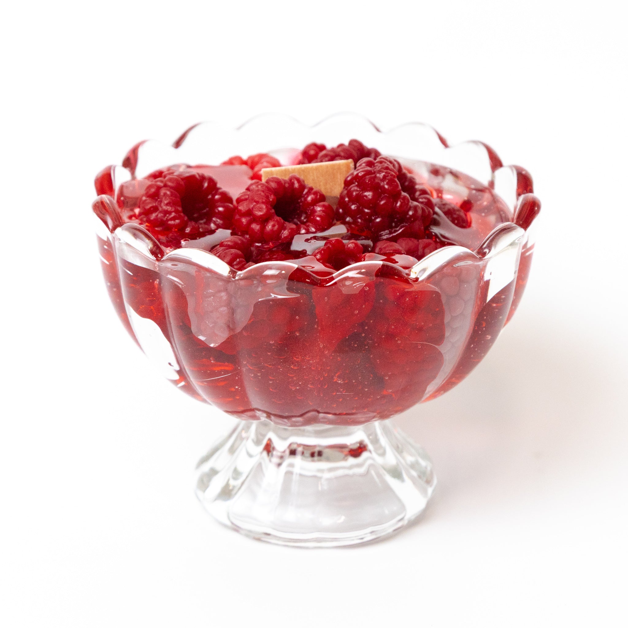 Raspberry Jam Dessert Candle – Artisan Beeswax & Gel Wax Creation