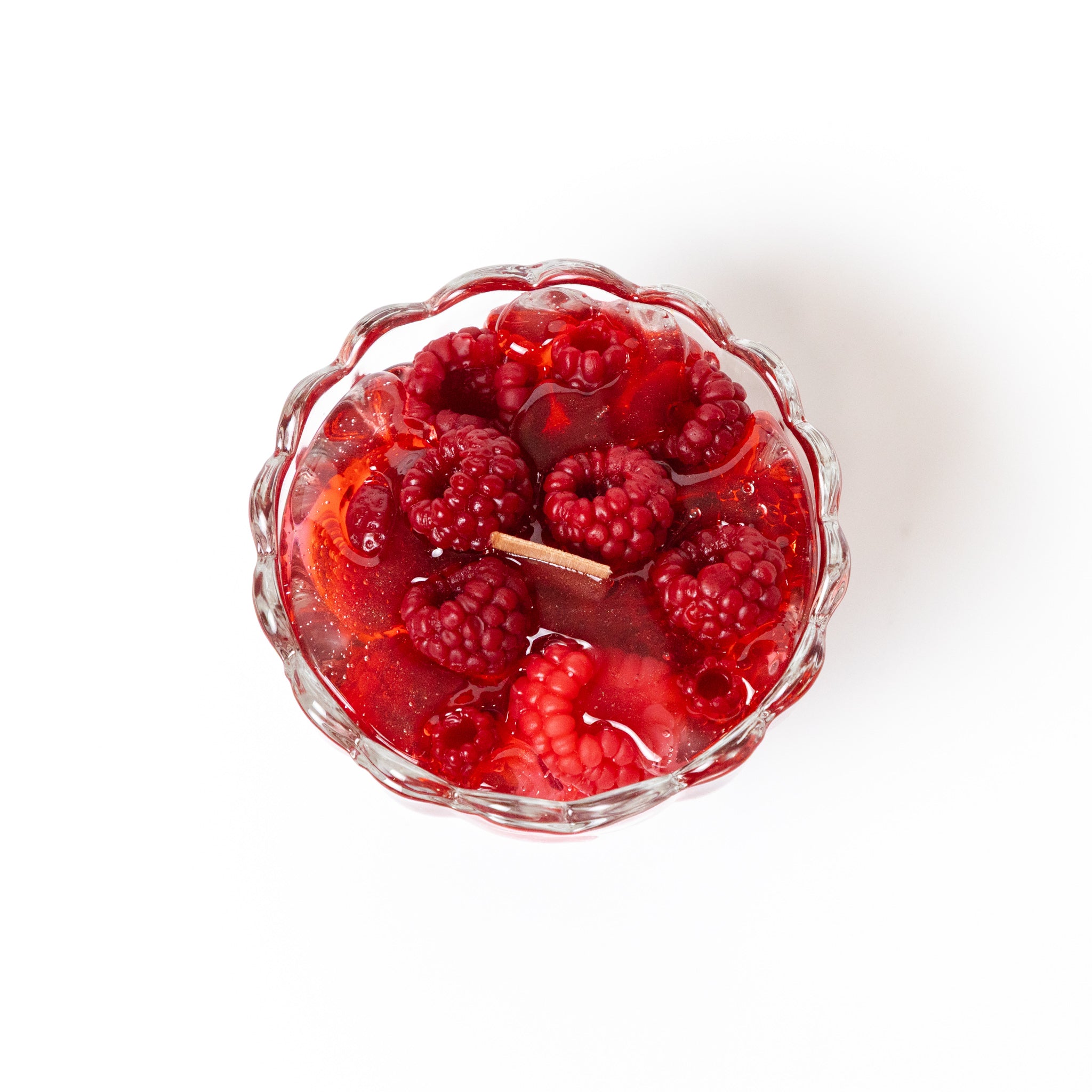 Raspberry Jam Dessert Candle – Artisan Beeswax & Gel Wax Creation
