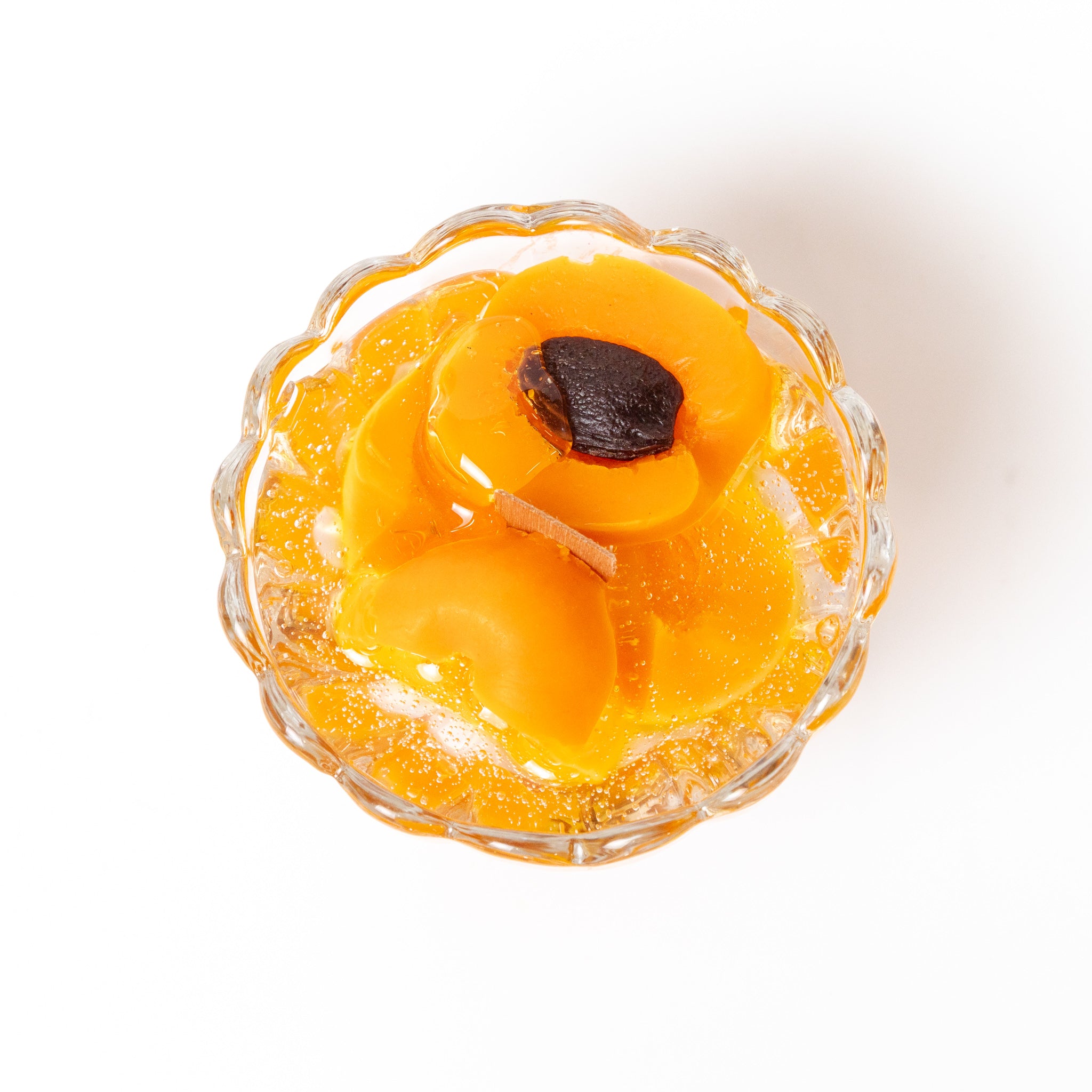 Apricot Jam Jar Candle – Artisan Beeswax & Gel Wax Creation
