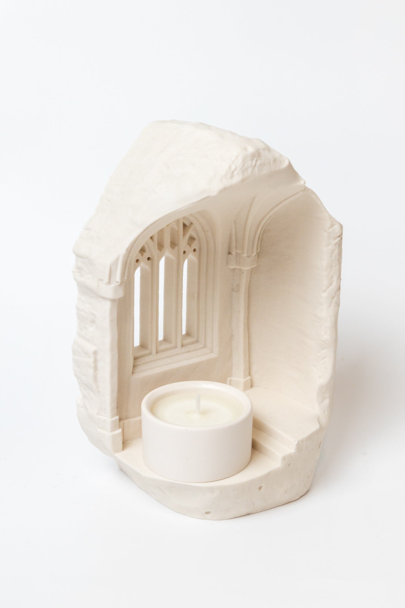 Handmade Gothic Window Candle Holder With Tealight Candle