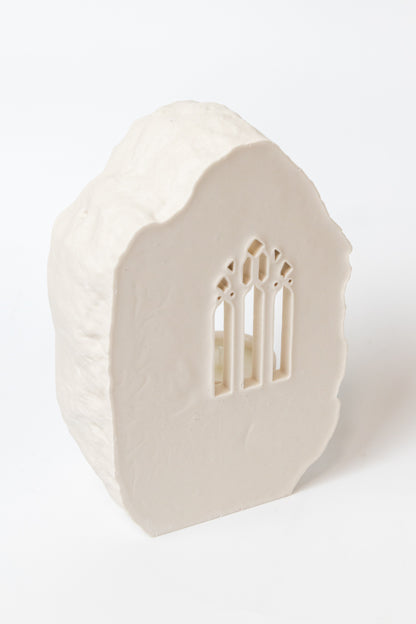 Handmade Gothic Window Candle Holder With Tealight Candle