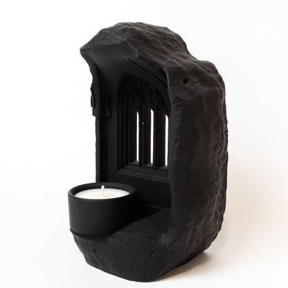 Handmade Gothic Window Candle Holder With Tealight Candle