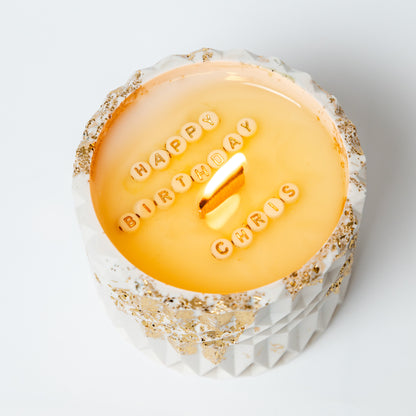 Hand-poured Soy Wax Candle with Hidden Message