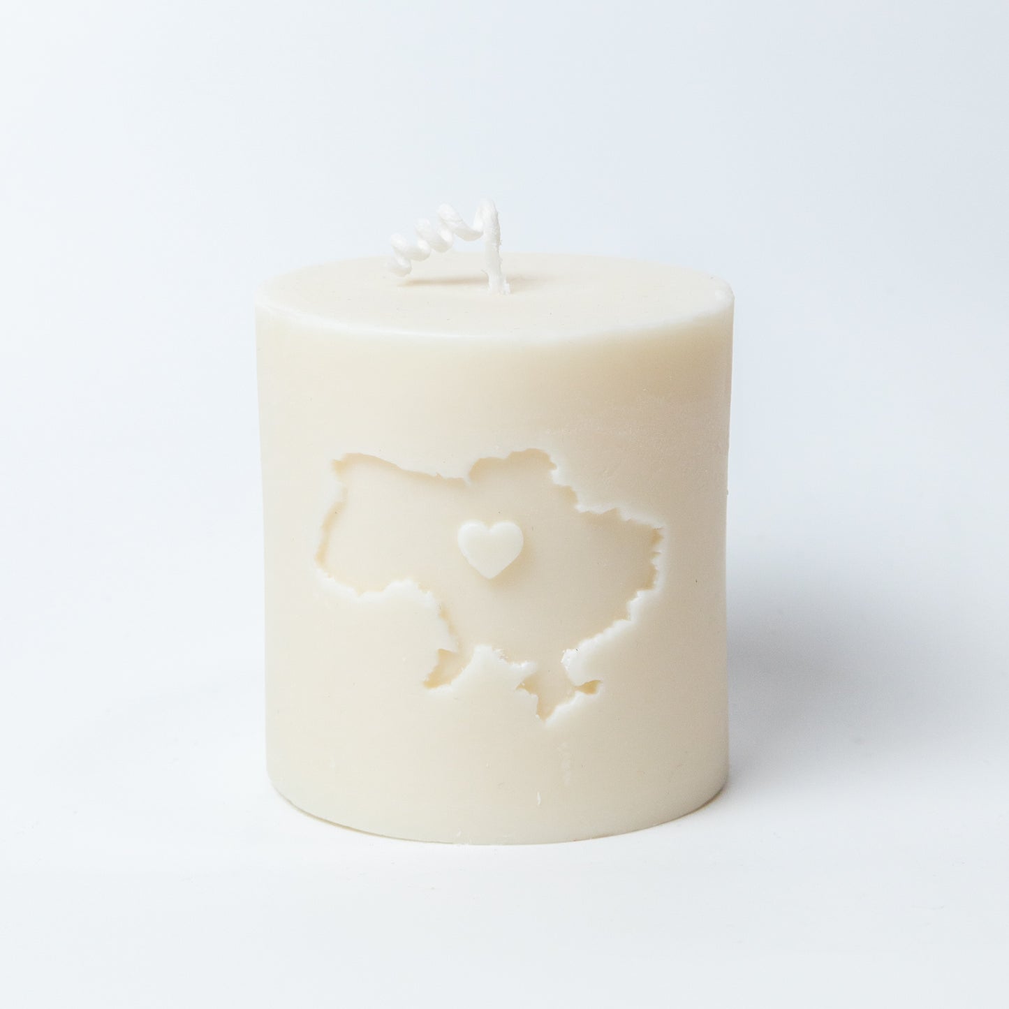 Handmade Pillar Soy Wax Candle "Ukraine" 310g