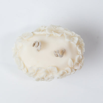 Handmade Pillar Soy Wax Candle "Flower Pillar"