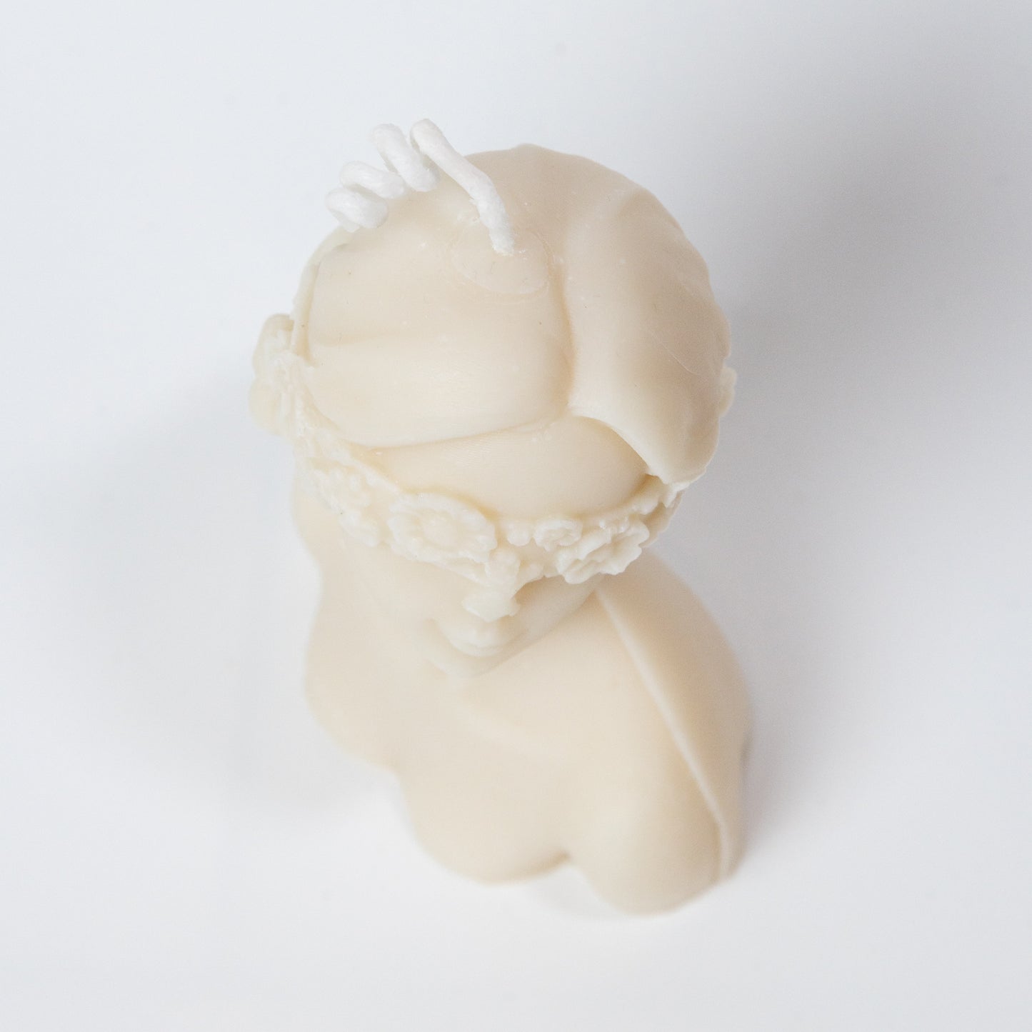 Handmade Soy Wax Candle "Lady With Flower Headband"