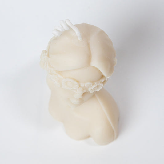 Handmade Soy Wax Candle "Lady With Flower Headband"