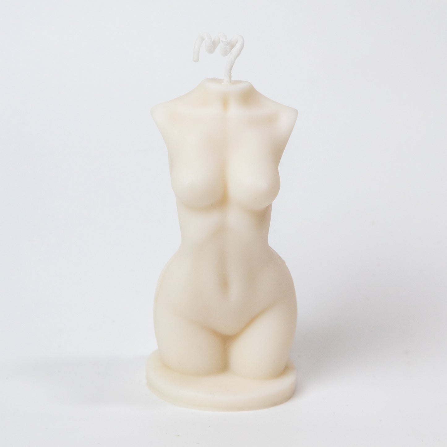 Hand Poured Female Naked Torso Soy Candle