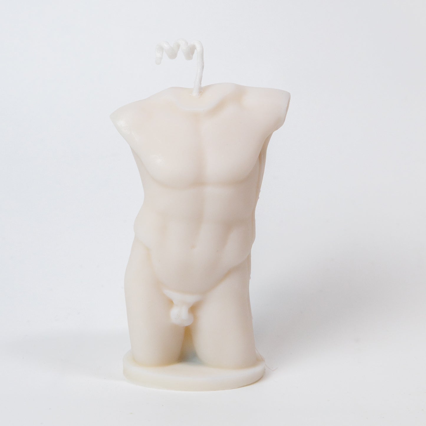 Hand Poured Male Naked Torso Soy Candle
