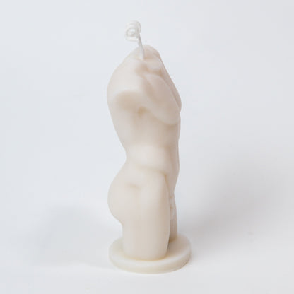 Hand Poured Male Naked Torso Soy Candle