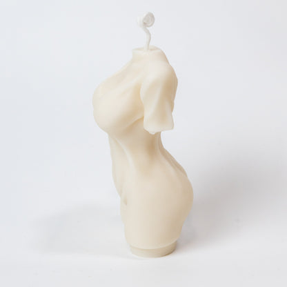 Hand Poured Female Covered Torso Soy Candle