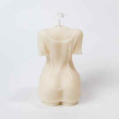 Hand Poured Female Covered Torso Soy Candle