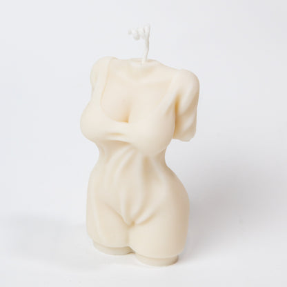 Hand Poured Female Covered Torso Soy Candle