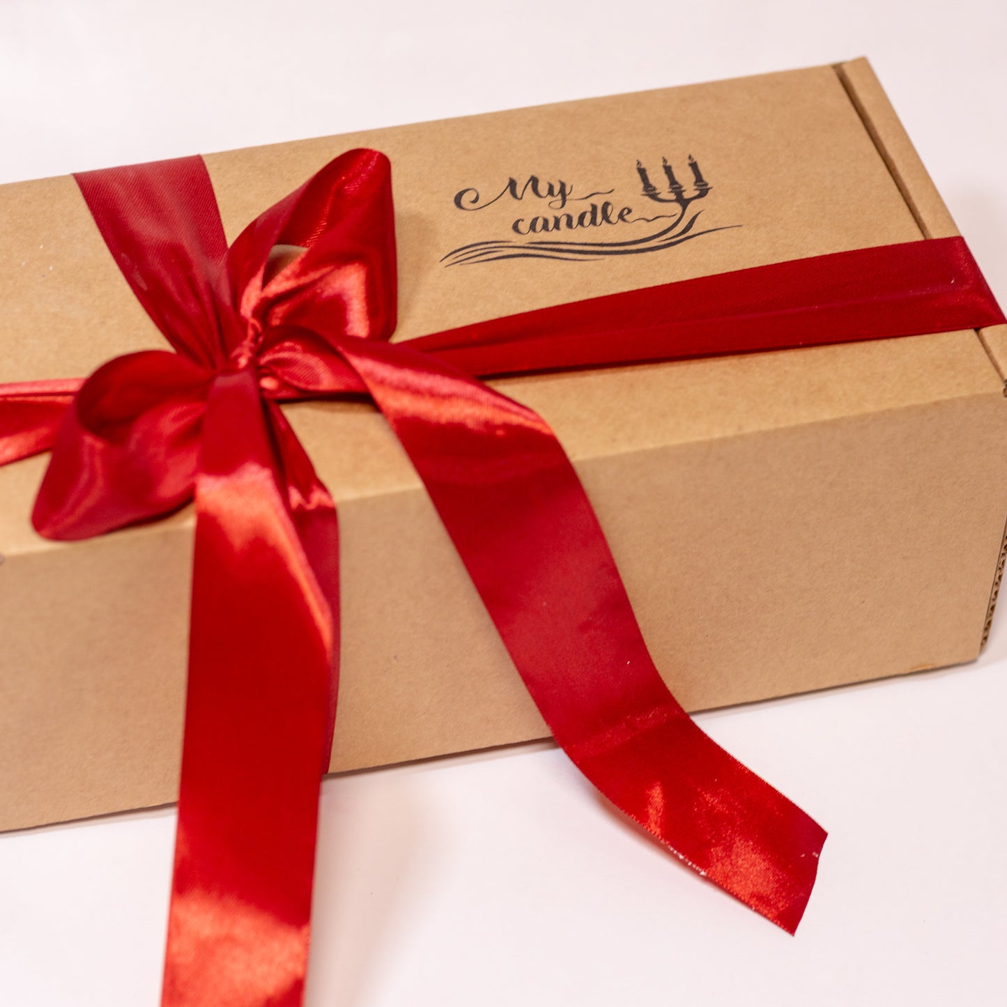 Poinsettia Flower Refillable Candle with Gift Box