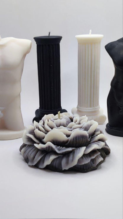 Handmade Peony Flower Soy Wax Candle