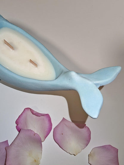 Handmade Soy Wax Whale Candle