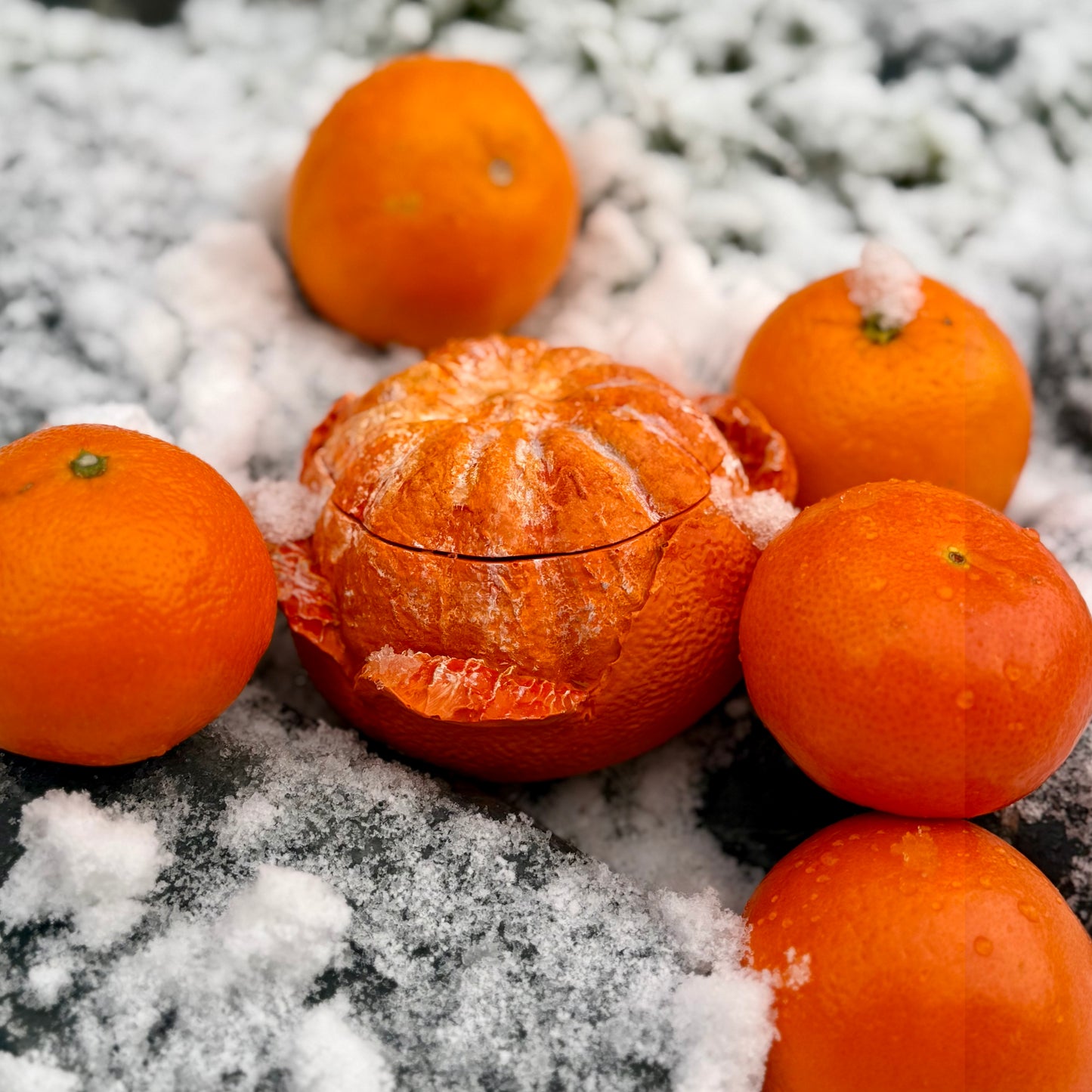 Refillable Hand-poured Soy Wax Candle "Mandarin Orange"