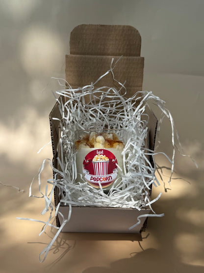 Popcorn Scented Soy Wax Candle
