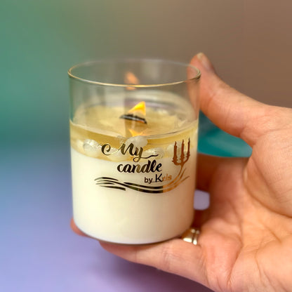 Hand-poured Soy Wax "Jade Orchid & Lotus" Scented Candle "Pearls"