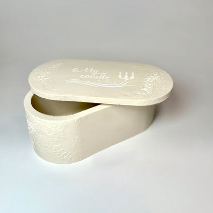 Personalised Candle with Three Wooden Wicks