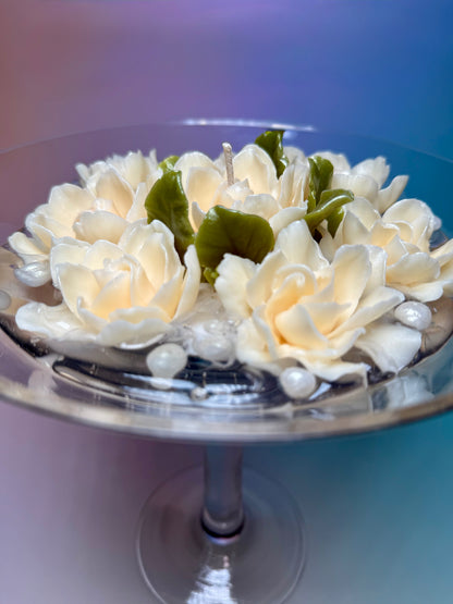 Extra Large Beeswax Flowers Unscented Candle