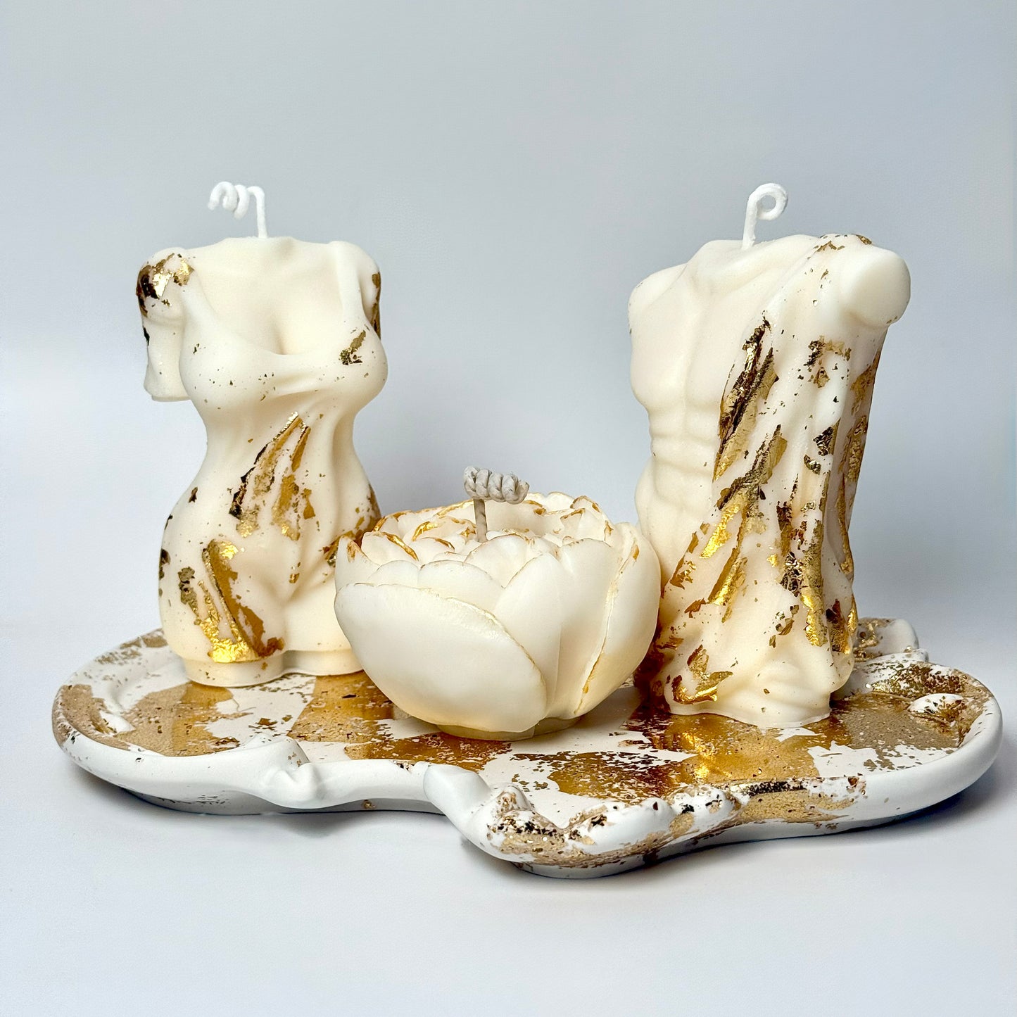 Golden Candle Gift Set with Personalisation