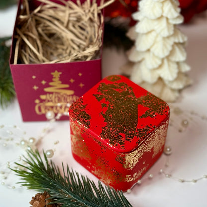 Handmade Soy Wax Candle with Christmas Box