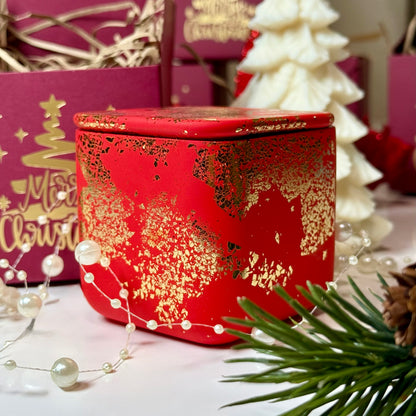 Handmade Soy Wax Candle with Christmas Box