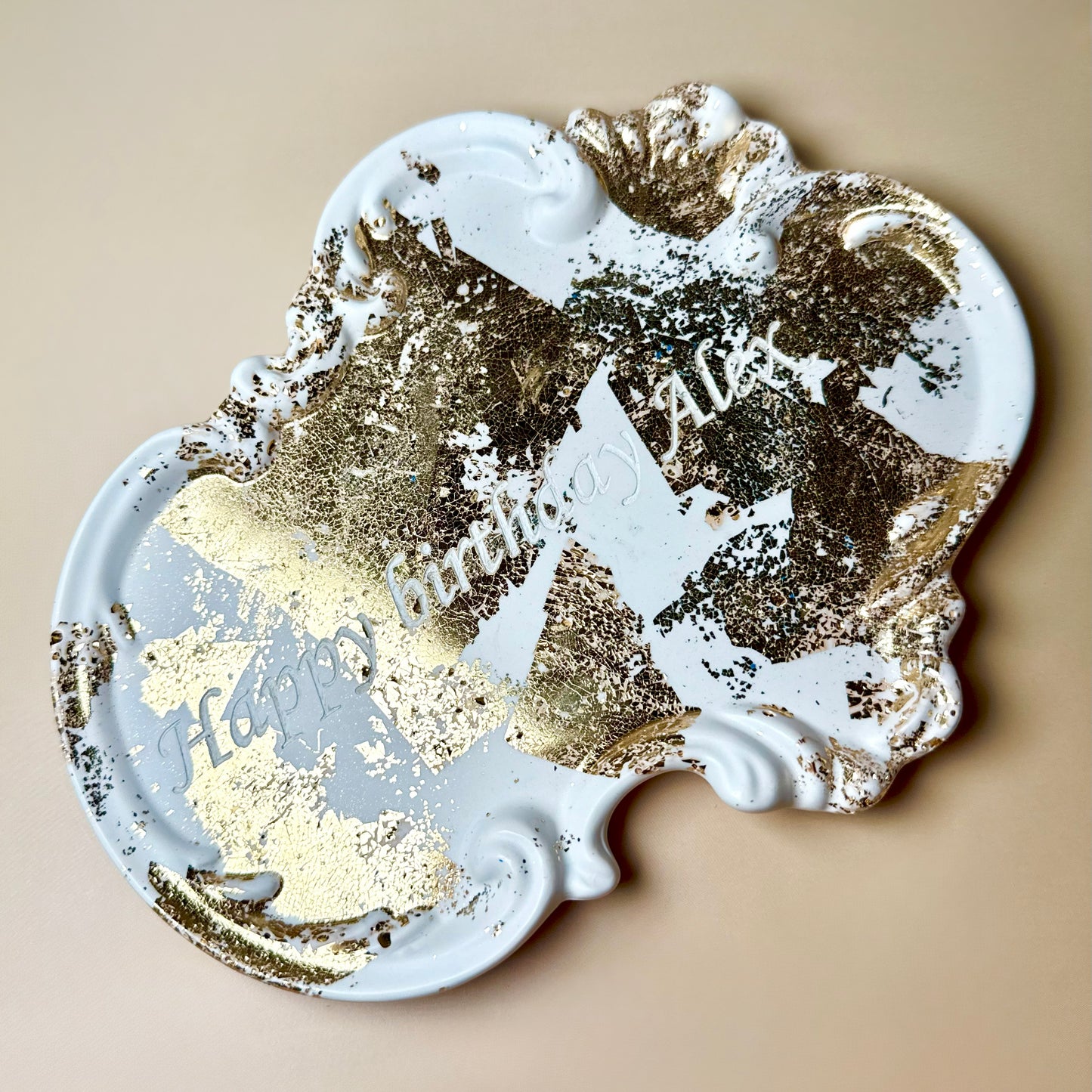 Golden Candle Gift Set with Personalisation