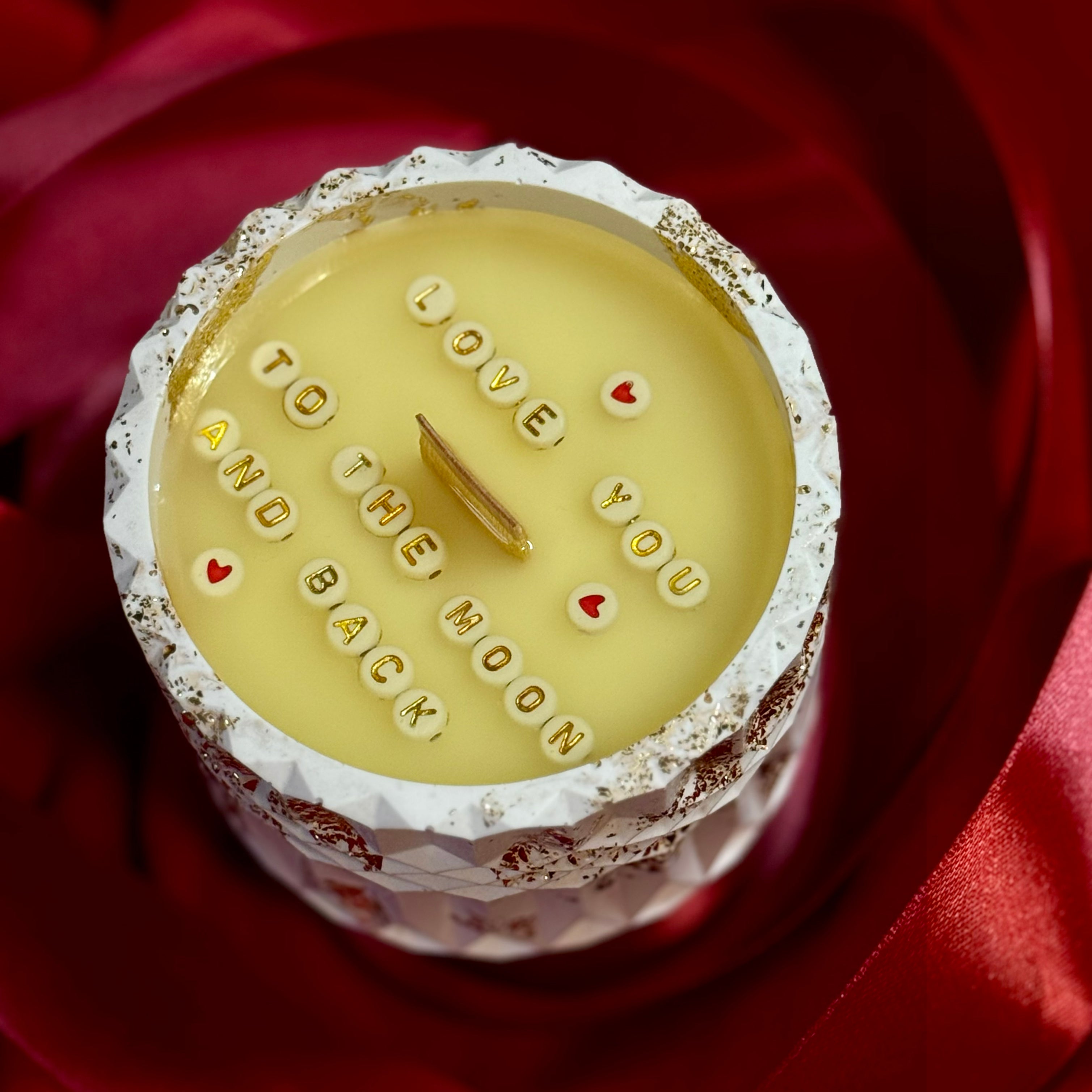 Hand-poured Soy Wax Candle with Hidden Message